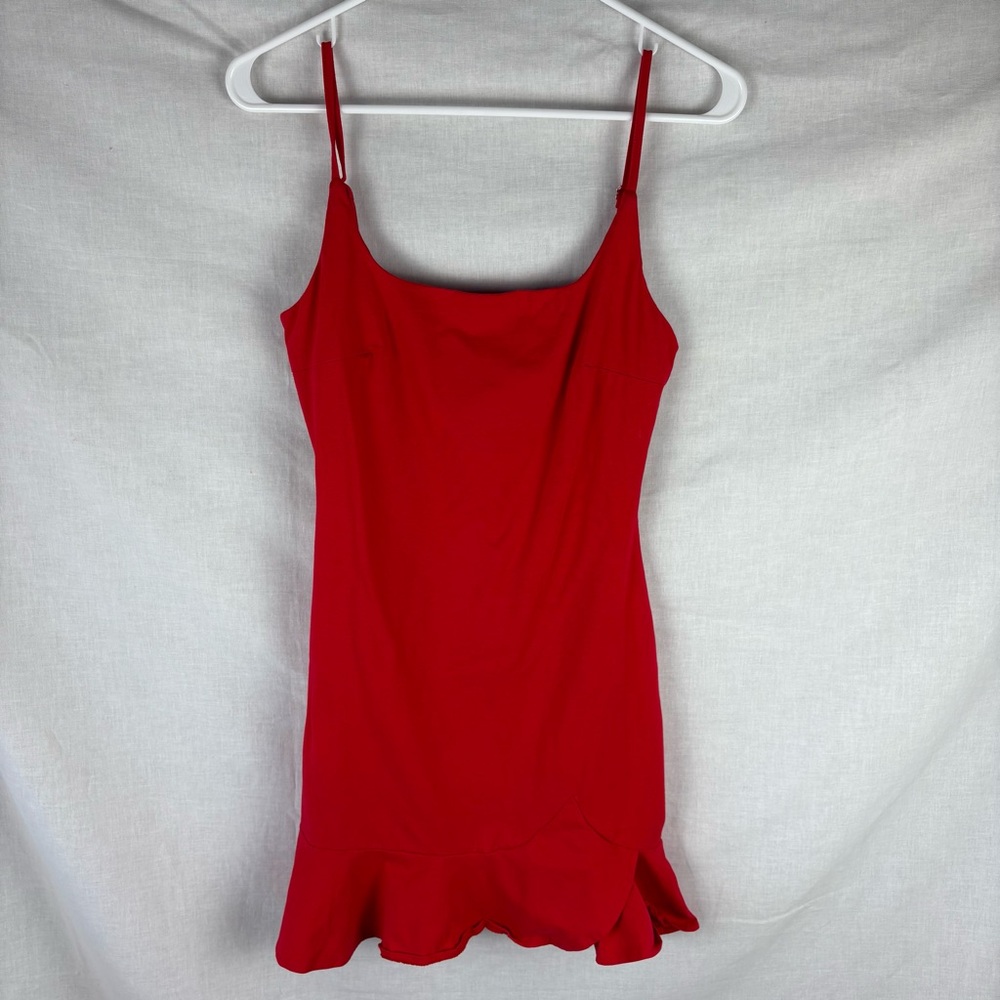 Princess Polly Kiribati Red Ruffle Mini Dress